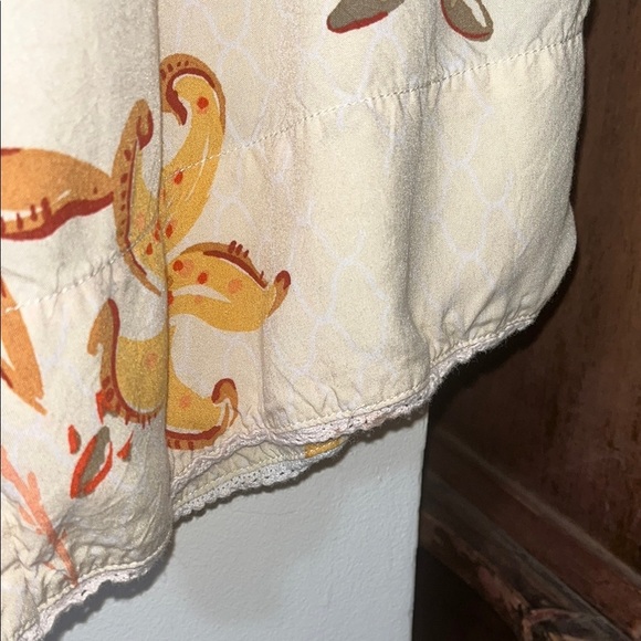 Women's Cream Starfish Print Pants - Picture 4 of 9